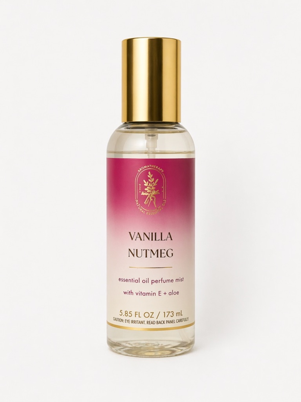 Bath & Body Works Vanilla Nutmeg Mist - Pink and Gold